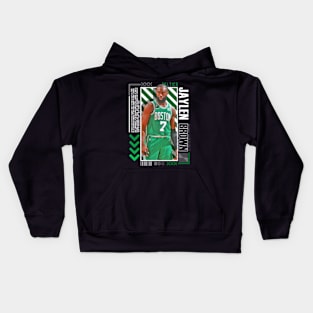 Jaylen Brown Paper Poster Version 10 Kids Hoodie